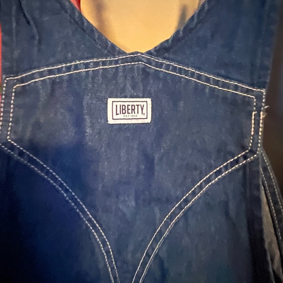 Liberty Denim Overalls with Green Details - Picture 7 of 8